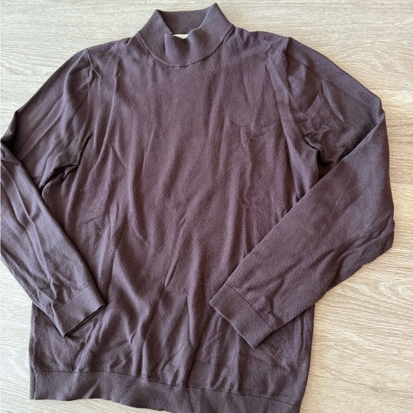 Open Edit Solid Mock Neck Sweater - Picture 3 of 6